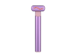 Dispositivo facial portátil con luz LED roja para masaje vibratorio de rostro y cuello (morado) Bestvite Bestvite