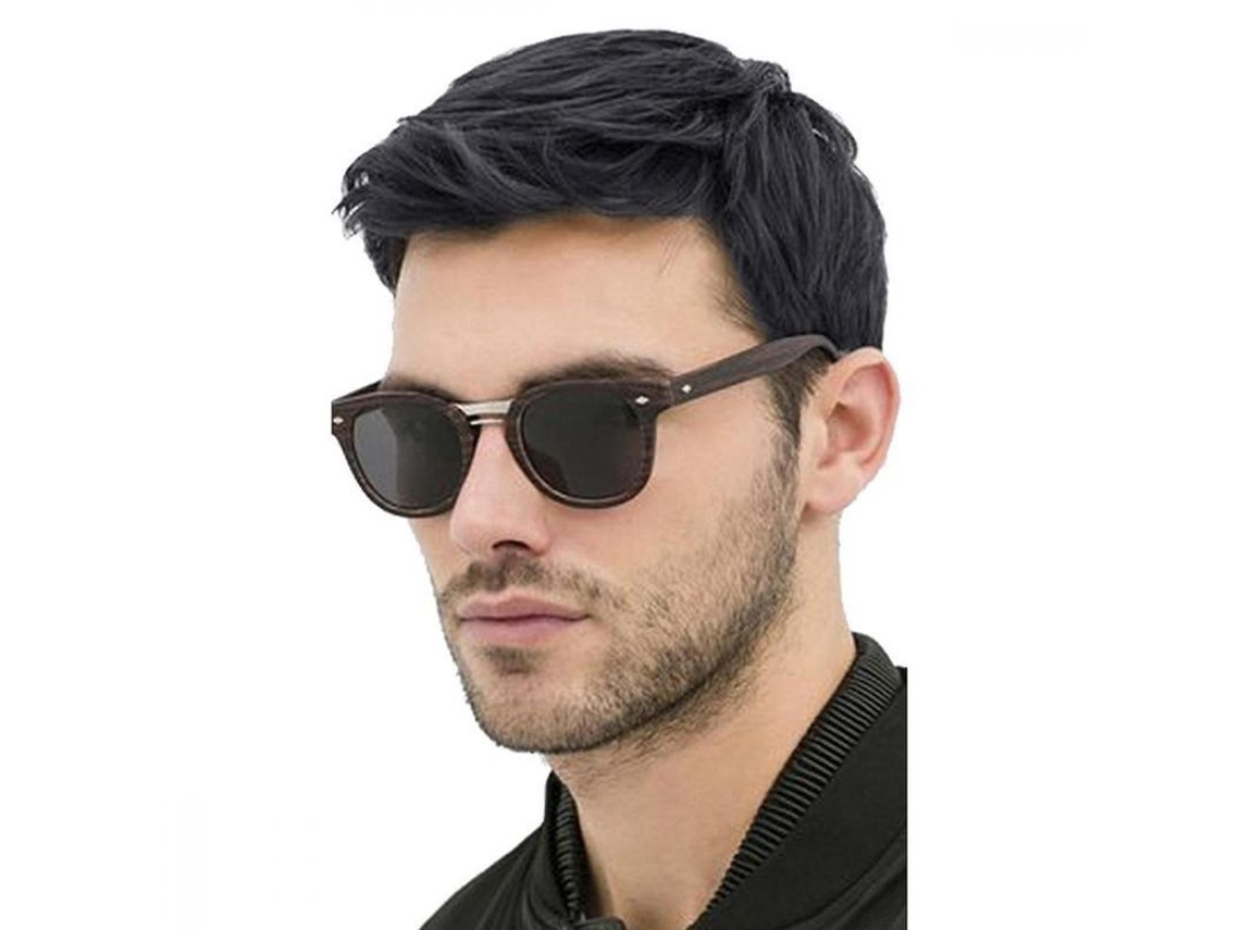 Peluca De Cabello Negro Liso Para Hombre, Natural, Tamaño Completo, Ajustable, Fibra Resistente Al Calor, 27 Cm.