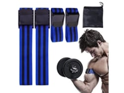 Rebe-cintas De Restricción De Flujo Sanguíneo Antideslizantes Para Entrenamiento De Brazos Y Fitness Azul