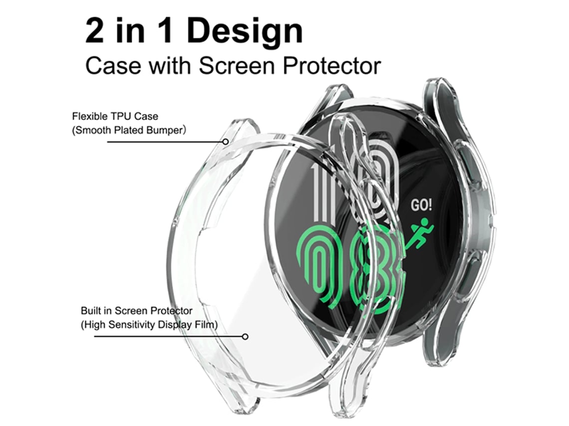 Funda 360° Impact Protection para Xiaomi Redmi Watch 3 Active -  Transparente