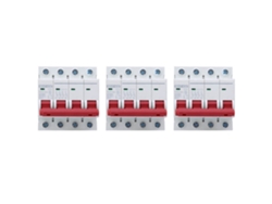 3pcs Dz47-63z Dc1000v 4p Interruptor De Circuito Mcb, Switch Aire, Protector De Sobrecarga Y Cortocircuito 10a