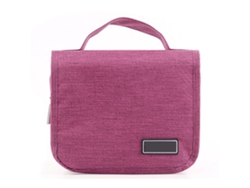 Bolsa De Toalheiro Oxford À Prova D'água Com Múltiplos Compartimentos E Gancho Para Viagens Business Trip Cor Rosa