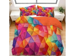 Juego Ropa Cama Funda Nórdica Diseño Funda Piezas Juego Almohada Color 200x200 Cm 200 X 65