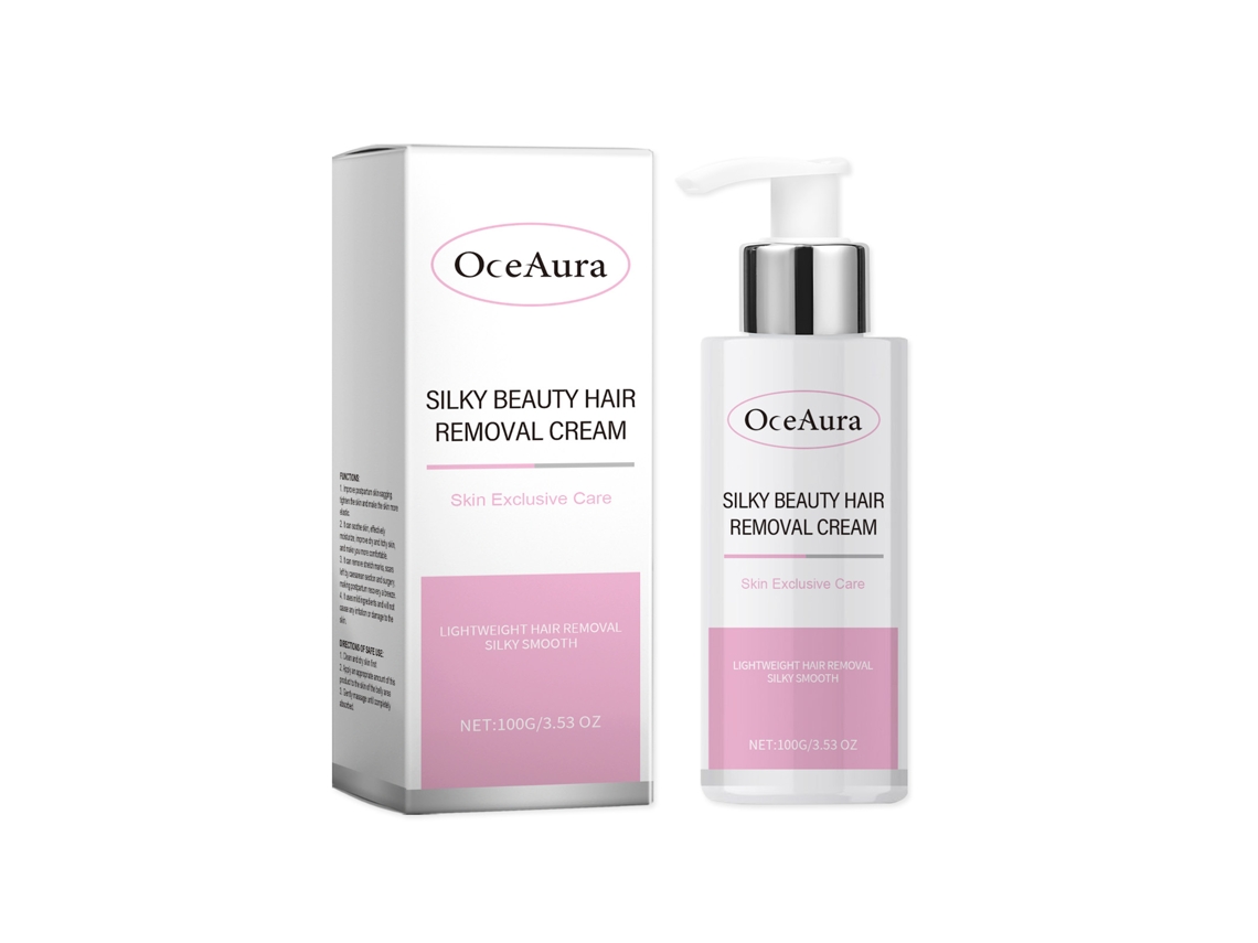 Crema depilatoria para una piel suave y radiante.
