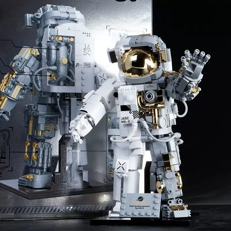 (estilo B) Juguete De Bloques De Construcción De Astronauta. Set Educativo Stem Con Temática Espacial.