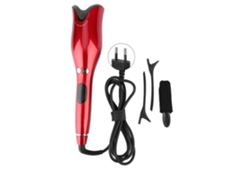 Rizador Automático Con Pantalla Lcd Y Llave Anti-enredos, Herramienta De Peinado Roja