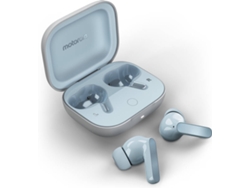 Auriculares Bluetooth True Wireless MOTOROLA Moto Buds (In Ear - Micrófono - Noise Cancelling - Azul)