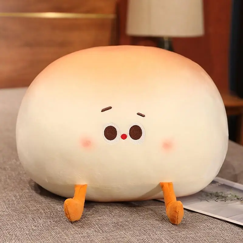 (30 Cm) Lindo Peluche Con Forma De Bollo Al Vapor. Almohada Suave.