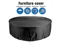 Protector para muebles de exterior Mimigo, impermeable para mesas redondas, resistente a los rayos UV, al polvo y al desgaste, lona duradera de 148 x 60 cm | Sin marca