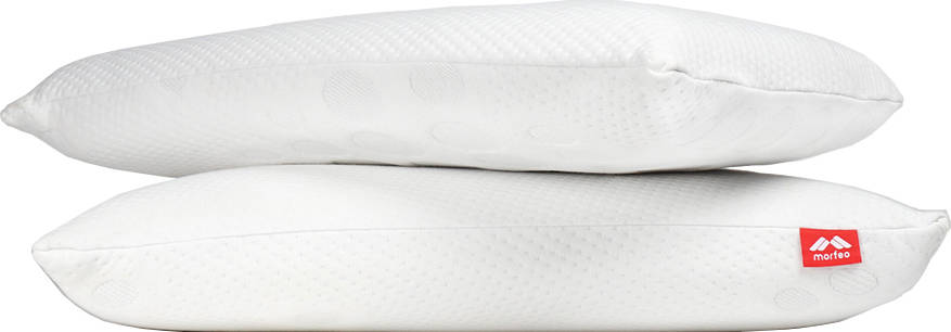 Morfeo Pack De 2 almohadas cervicales viscoelasticas 80 cm con funda cremallera firmeza mediaalta altura 13 tejido transpirable y antibacterias