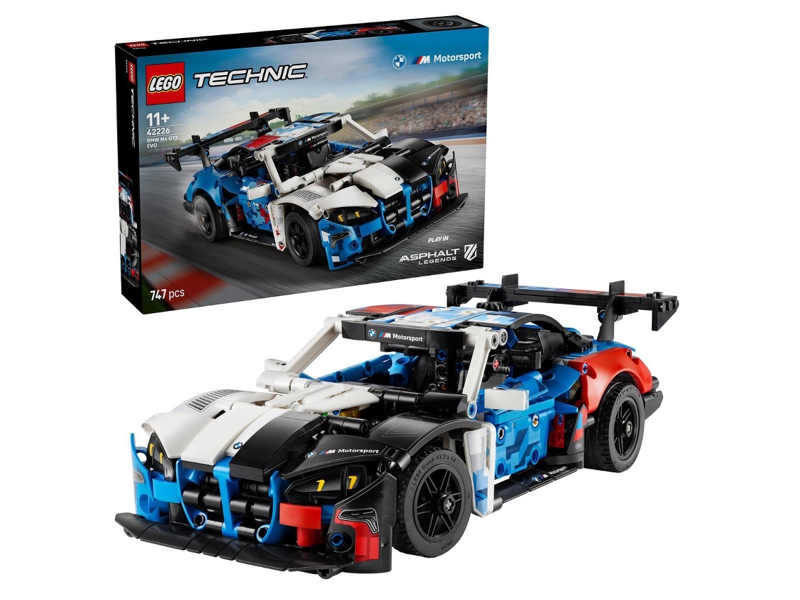 Lego® 42226 Technic coche de carreras BMW M4 GT3 EVO kit de maqueta con dirección - a partir de 11 años