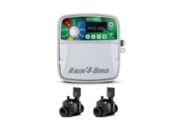 Programador de Riego automático Eléctrico ESP-TM2 4 zonas Interior Rain Bird 2 Electroválvulas 100HV 24V 1 SUINGA
