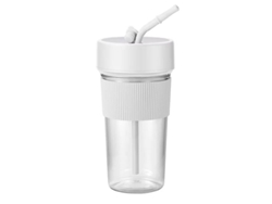 Vasos portátiles blancos para licuadora K5. Gran capacidad, recargables por USB, para uso doméstico. Sfushos