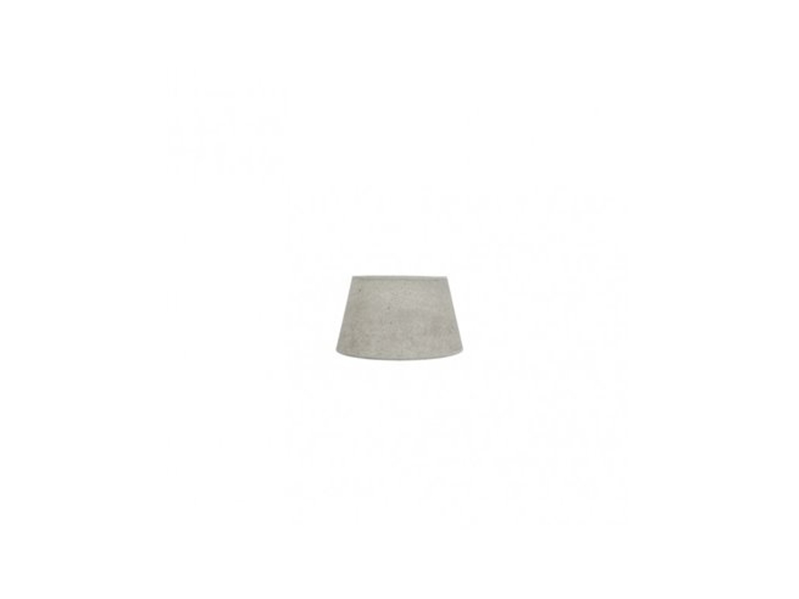 Pantalla Salma E27 Cemento Gris 15dx12dx13h Conica Abierta