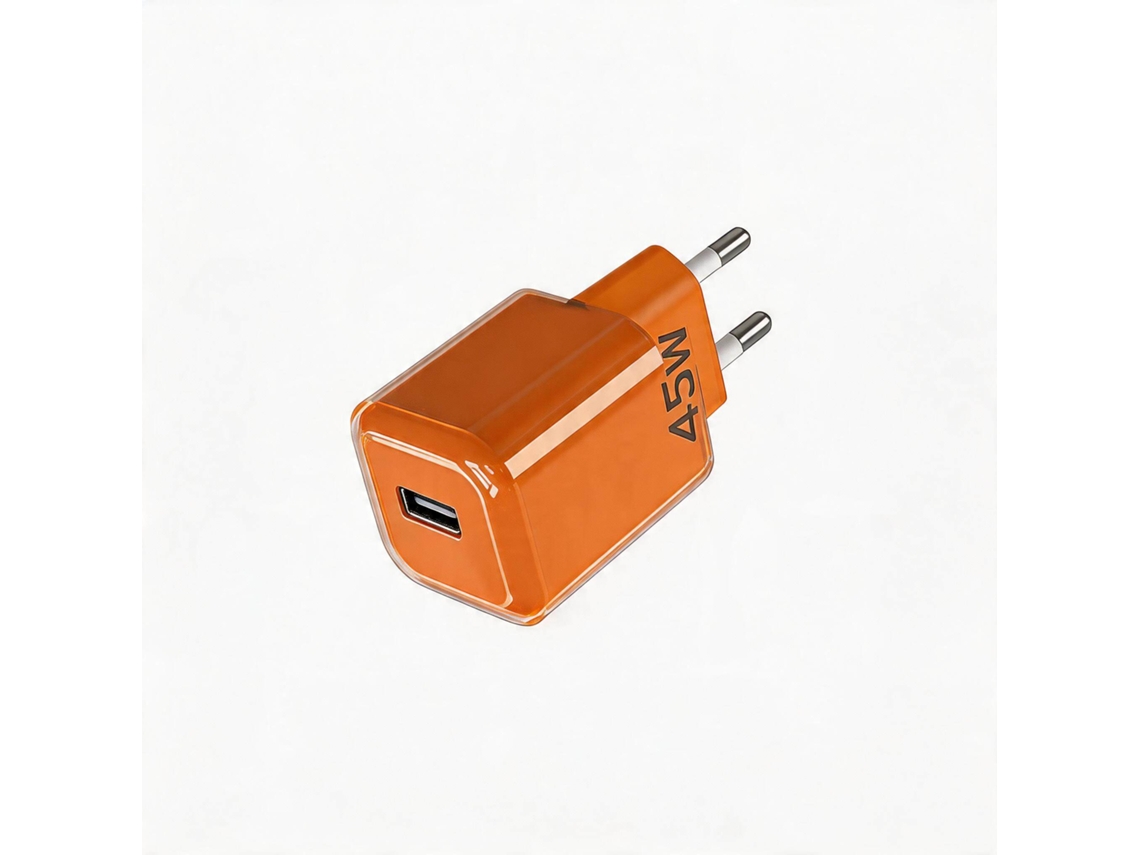 Cargador Usb-c Gan Digitallab De 45 W - Naranja
