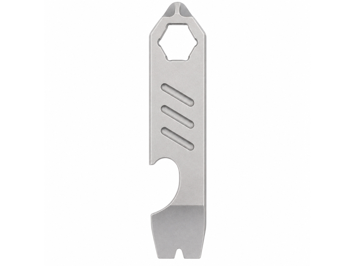Mini Palanca Polski Titanio 4,4 Cm 1 Unidad Ligera Y Compacta Con Llave Hexagonal Para Llavero Edc Y Uso Diario Portátil
