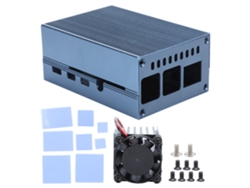 Carcasa de aluminio para Raspberry Pi 4 (disipación de calor, fácil instalación)