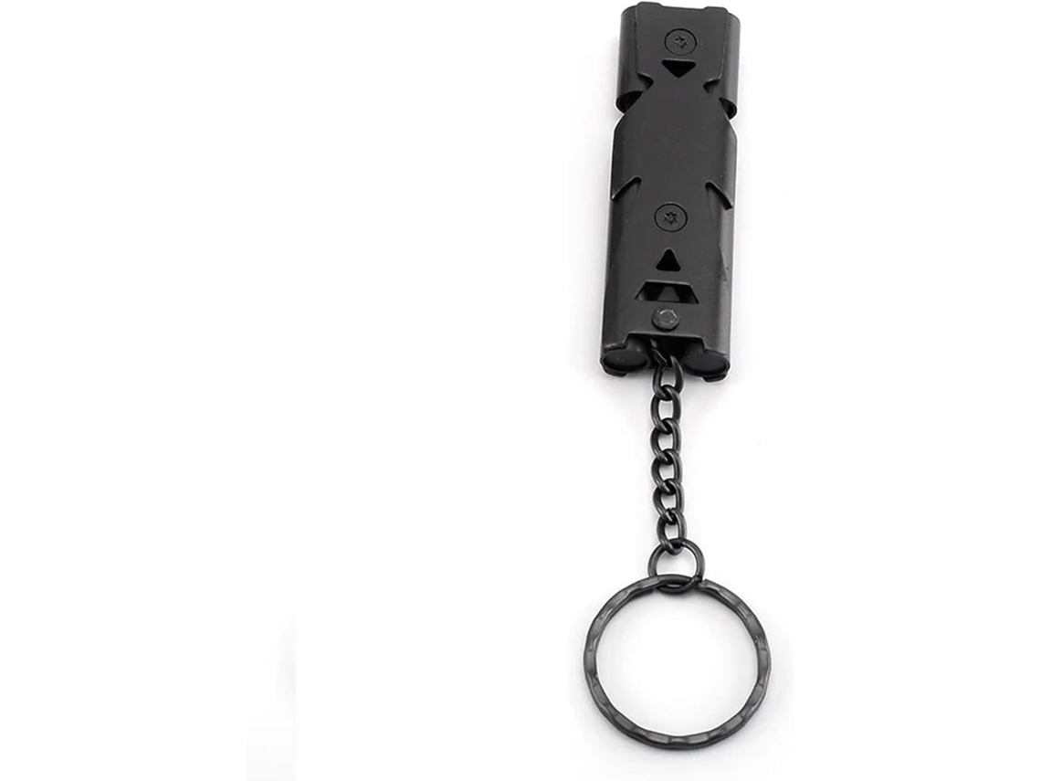 Tubo de supervivencia, con dos cabezales, para alta frecuencia y altos niveles de decibelios, fabricado en acero inoxidable.