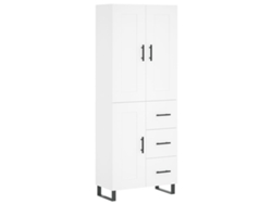 Mueble alto en madera blanca Derivados MAISON EXCLUSIVE (69,5x34x180 cm)