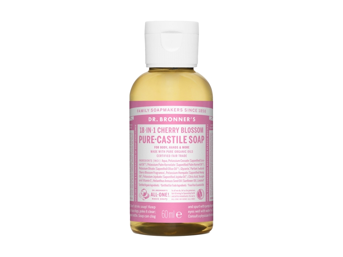 Dr. Bronners - sabonete liquido flor de cerejeira 60 ml