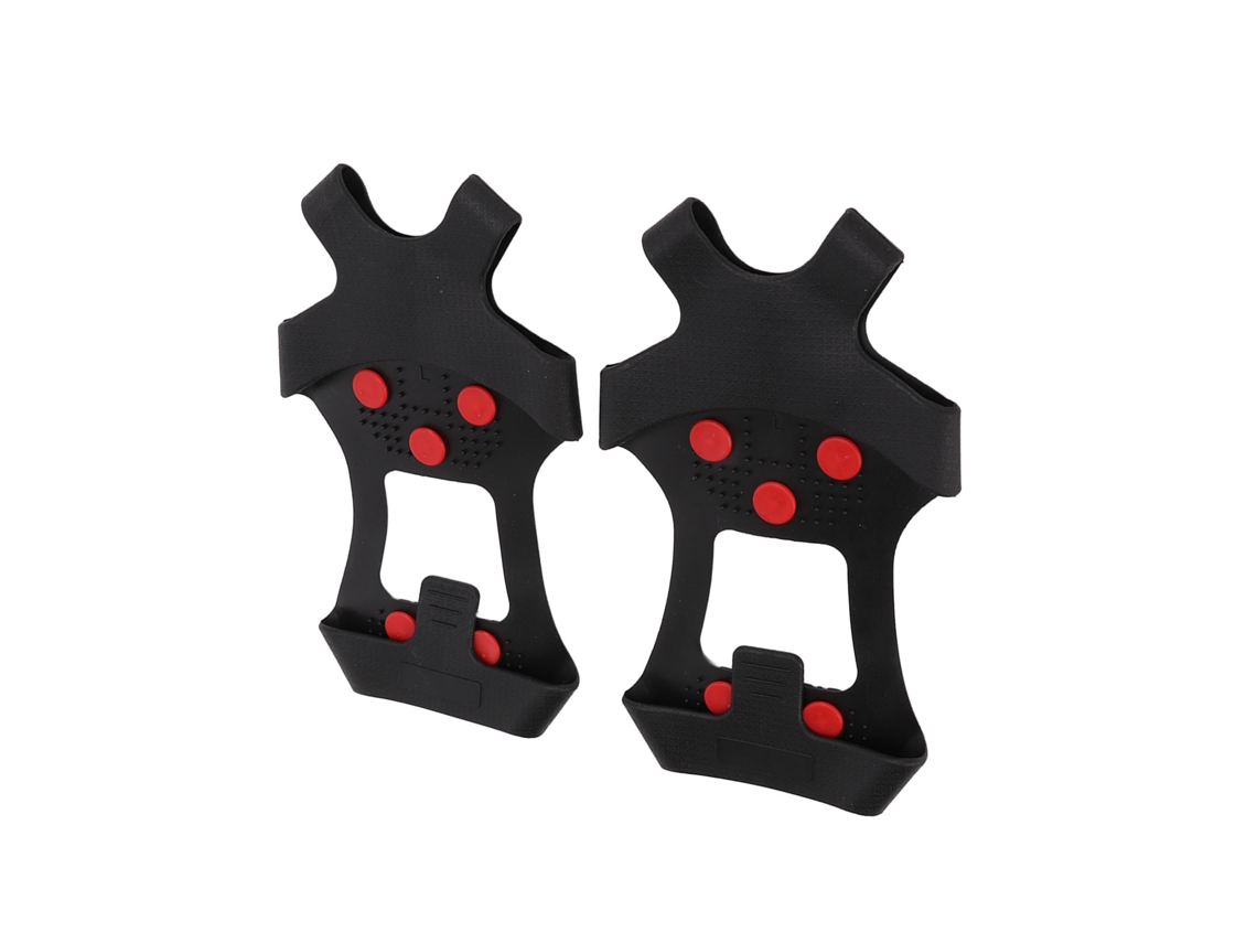 Cubrezapatos Antideslizantes Con 10 Puentes De Acero Inoxidable Para Nieve Y Hielo, Que Proporcionan Una Tracción Segura.