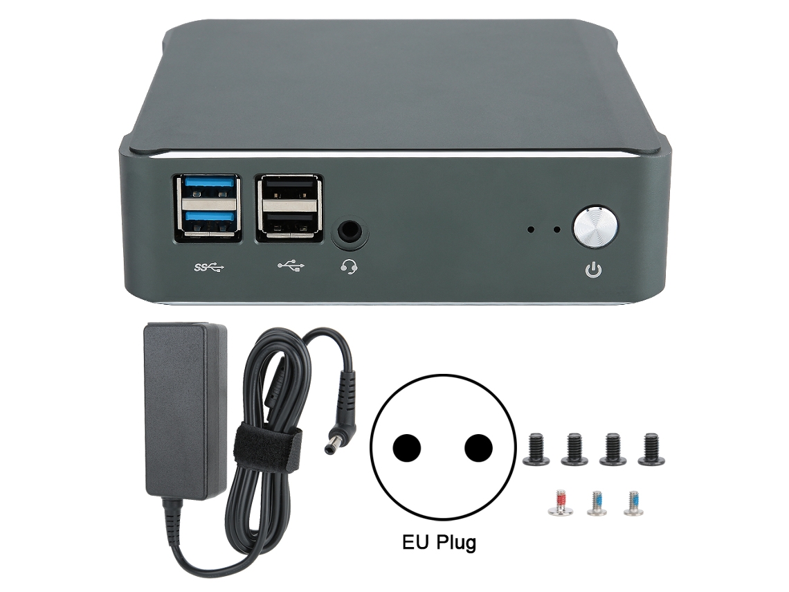 8º Para Intel I5 8265u Quad Core 8 Threads Mini Pc Wifi 8gb Ram 64gb Ssd 2tb Hdd Luz Dourada