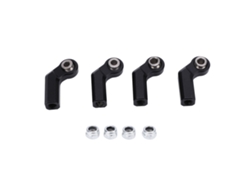 4 Rótulas Metálicas De 7,0 Mm De Diámetro Con Rosca M4 De Alta Precisión Para Coches Rc (color Negro)
