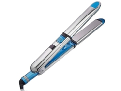 Plancha de pelo de titanio flotante dos en uno para cabello liso y rizado azul Chennnls