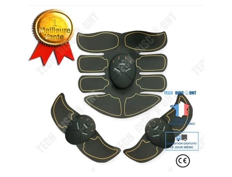 Estimulador de Los Músculos Abdominales TECH DISCOUNT (Amarillo)