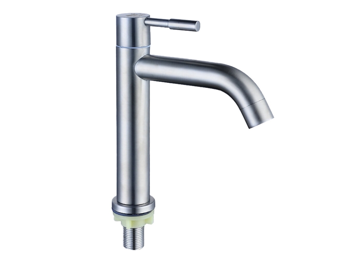 Torneira De Água Fria Única De Aço Inoxidável Parvistic, Torneira De Metal Para Banheiro E Cozinha (modelo 3)