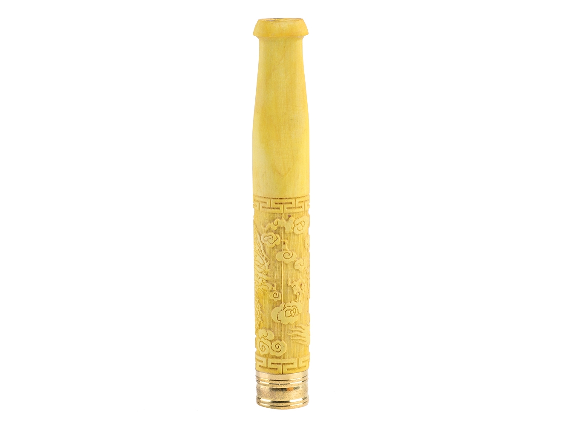 Boquilla De Boj Grabada Con Filtro Para Cigarrillos Y Pipas - Saludable Y Duradera