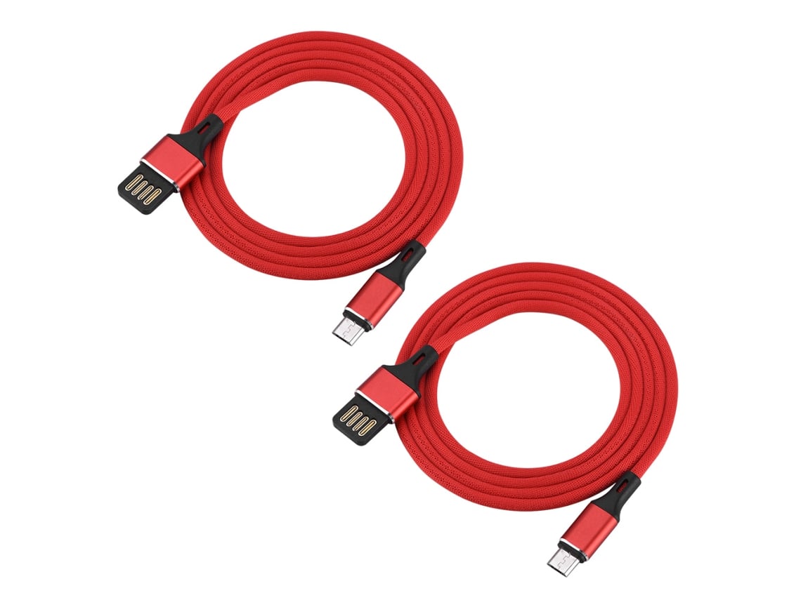 Cable De Datos (carga Rápida Doble Lado De Micro Tejido)