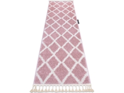 Alfombra DYWANY LUSZCZOW Berber Troik (Rosa - 80 x 250 cm - Polipropileno)