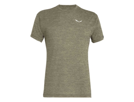 Camiseta de Hombre SALEWA Puez Melange Dryton Verde (L)