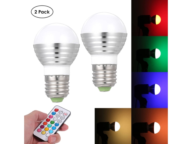 Lámpara con Mando a Distancia ANSELF A C 85-265 V 3 W LED RGB E27 2