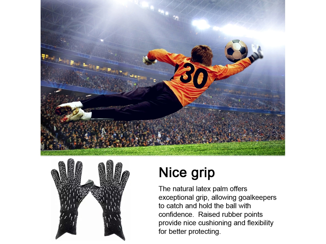 Guantes De Portero De Fútbol De Látex Gruesos, Transpirables Y Antideslizantes Para Adolescentes Y Adultos.