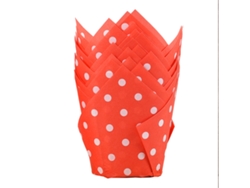 Vasos de papel desechables de tulipán para hornear, vasos para muffins a prueba de grasa para horno NEVEANCE