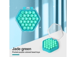 Juego de mesa educativo para niños Smart Bead Puzzle Mini Magic Bead para dos jugadores Verde DIGITALLAB