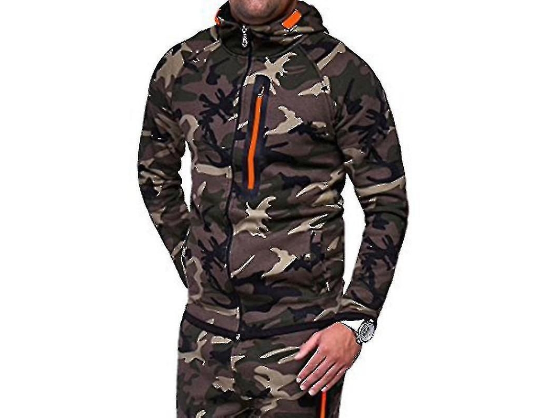 Conjunto Deportivo De Alta Calidad Para Hombre Con Sudadera Con Capucha Y Pantalones De Entrenamiento.
