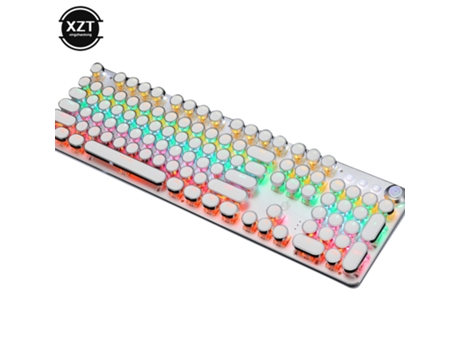 Teclado Mecánico para Juegos HHZ USB LED y 104 Teclas