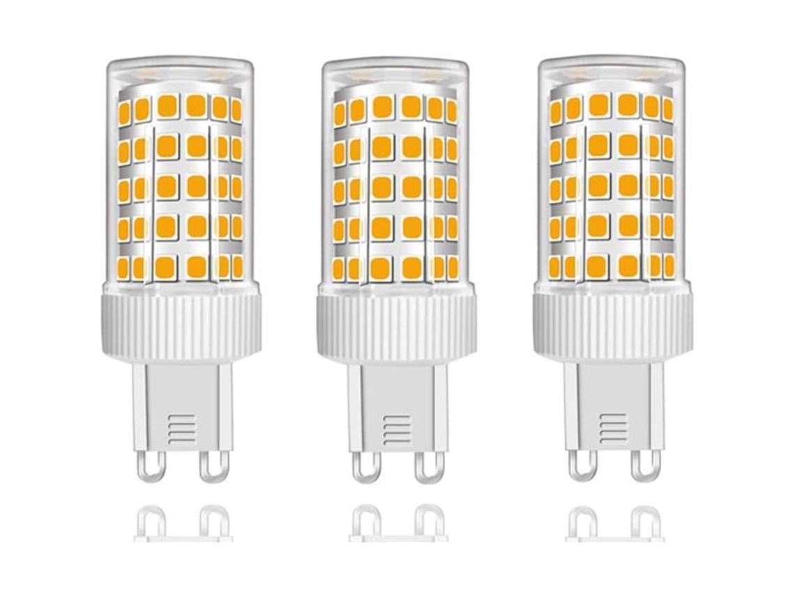 Paquete De 3 Bombillas Led G9 De 10 W (equivalente A 150 W), 1000 Lm, Luz Blanca Cálida De 3000 K, No Regulables, 220-240 V.