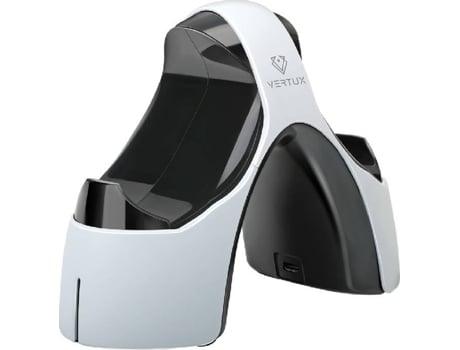 Estación de Carga Mandos DualSense PS5 VERTUX DualDock-PS5 QuickDock Smart IC Blanco