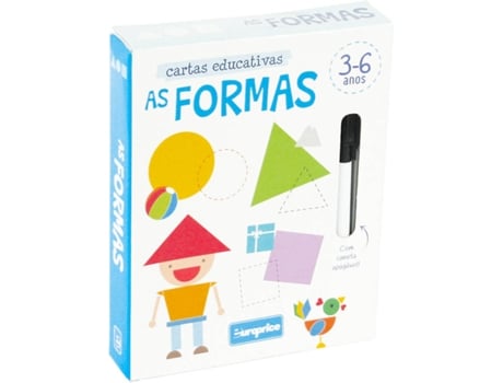 Cartas EUROPRICE Cartas Educativas - Las Formas (Edad Mínima: 3 anos - 30 Piezas)
