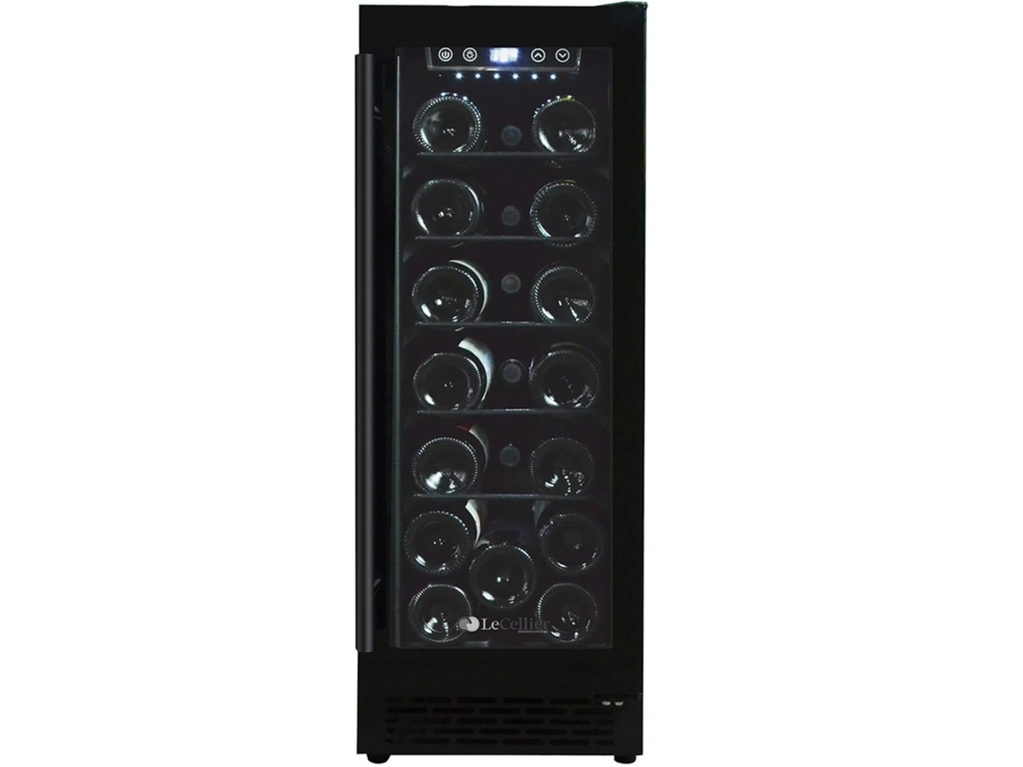 Le Cellier LC20BUF - Bodega de vinos empotrada para 20 botellas, color negro