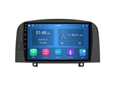 Autoradio 4GB RAM64GB ROM ROVERONE para Hyundai Sonata NF 2004 - 2008 CarPlay Android Coche Radio Bluetooth Navegación