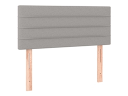 Cabecero de cama Tela 90x5x78/88 Cm Gris Claro MAISON EXCLUSIVE