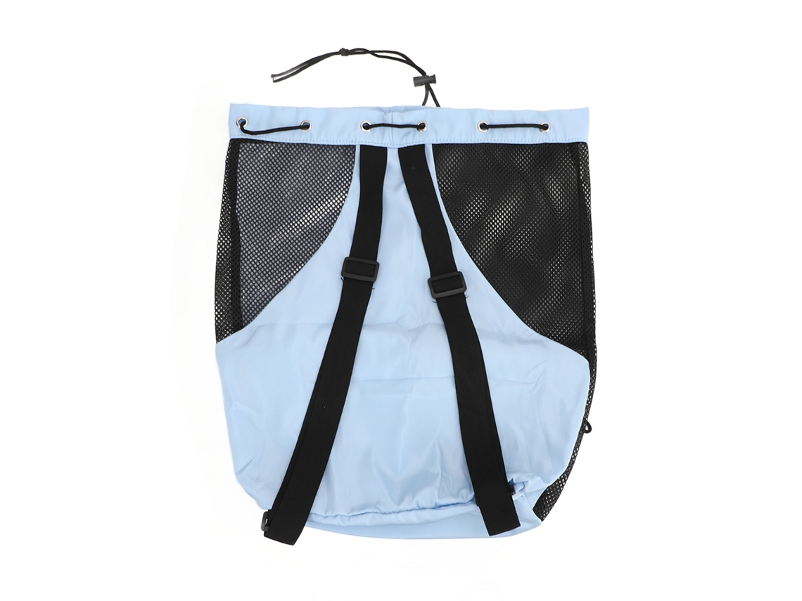 Mochila De Playa De Malla Ajustable, Ligera Y Transpirable, Con Compartimentos Para Ropa Seca Y Mojada, Ideal Para El Gimnasio Y La Natación - Azul