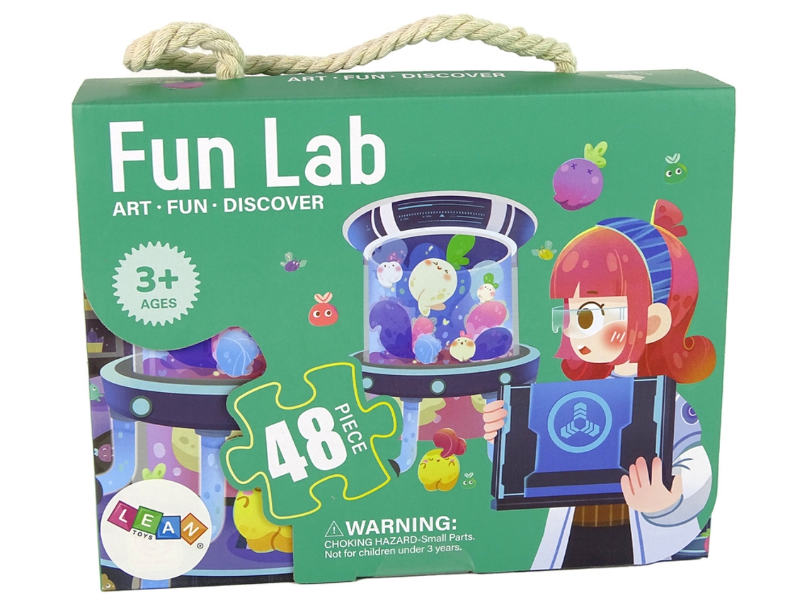 Rompecabezas para niños: Rompecabezas de laboratorio con 48 elementos. B.active