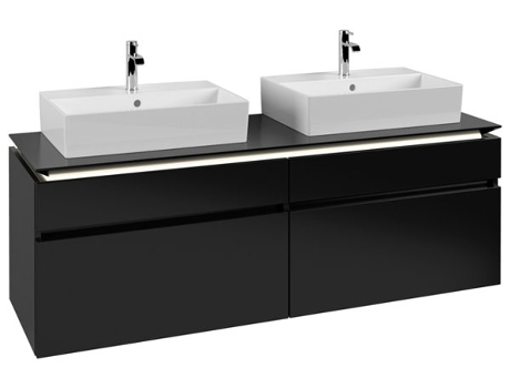 Villeroy &amp Boch Legato Vanity unit B677 1600x550x500mm 2 lavabos iluminación LED