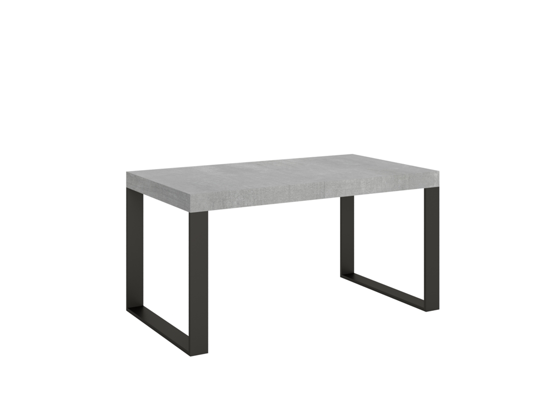 Mesa de Comedor ITAMOBY Tecno Premium (90x160/420 - Paneles de Melamina - Cemento)